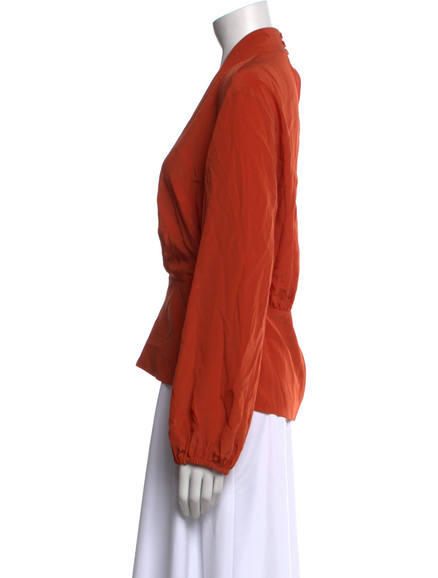 Silvia Tcherassi Silk V-Neck Blouse