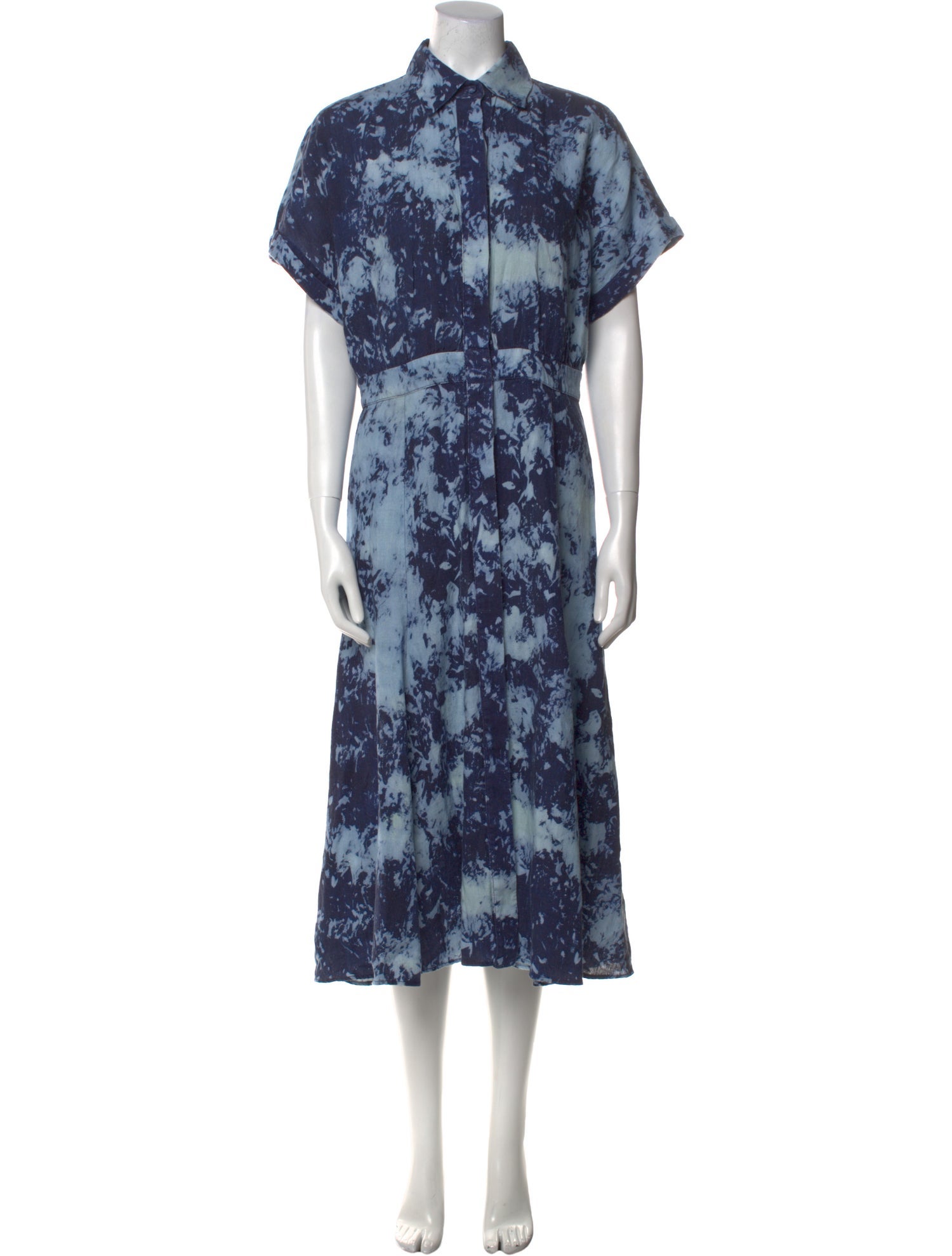 Silvia Tcherassi Linen Midi Length Dress