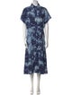 Silvia Tcherassi Linen Midi Length Dress