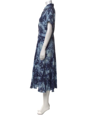 Silvia Tcherassi Linen Midi Length Dress