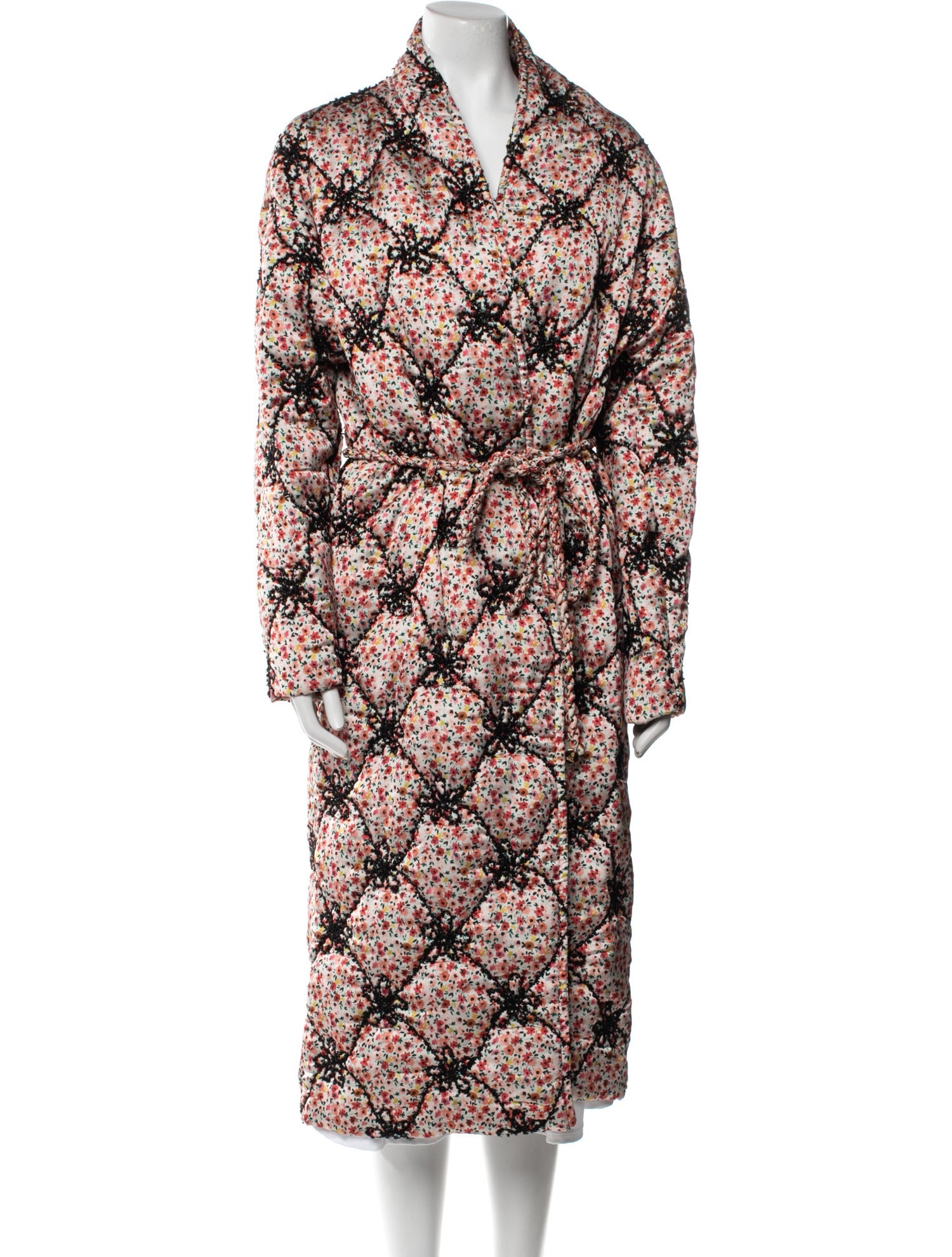 Silvia Tcherassi Floral Print Trench Coat