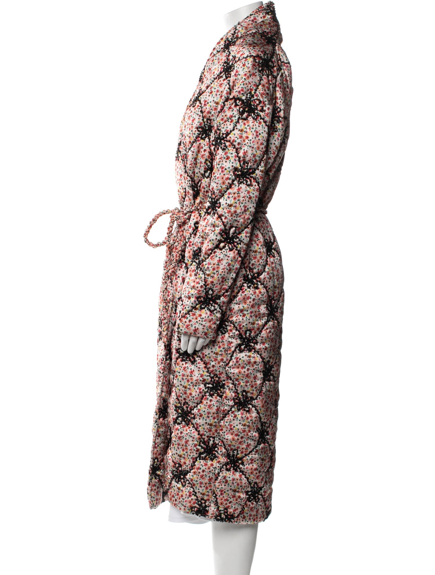 Silvia Tcherassi Floral Print Trench Coat