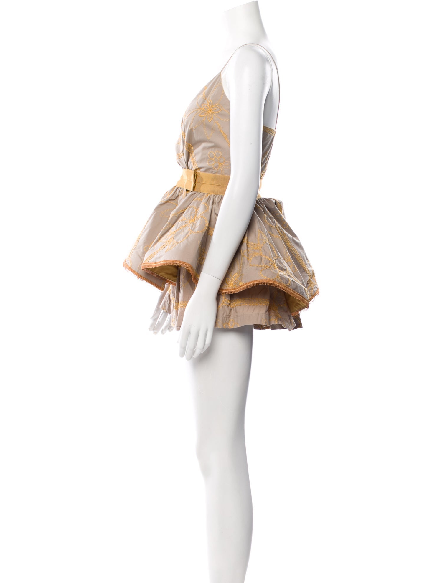 Silvia Tcherassi Embroidered Accent Skirt Set