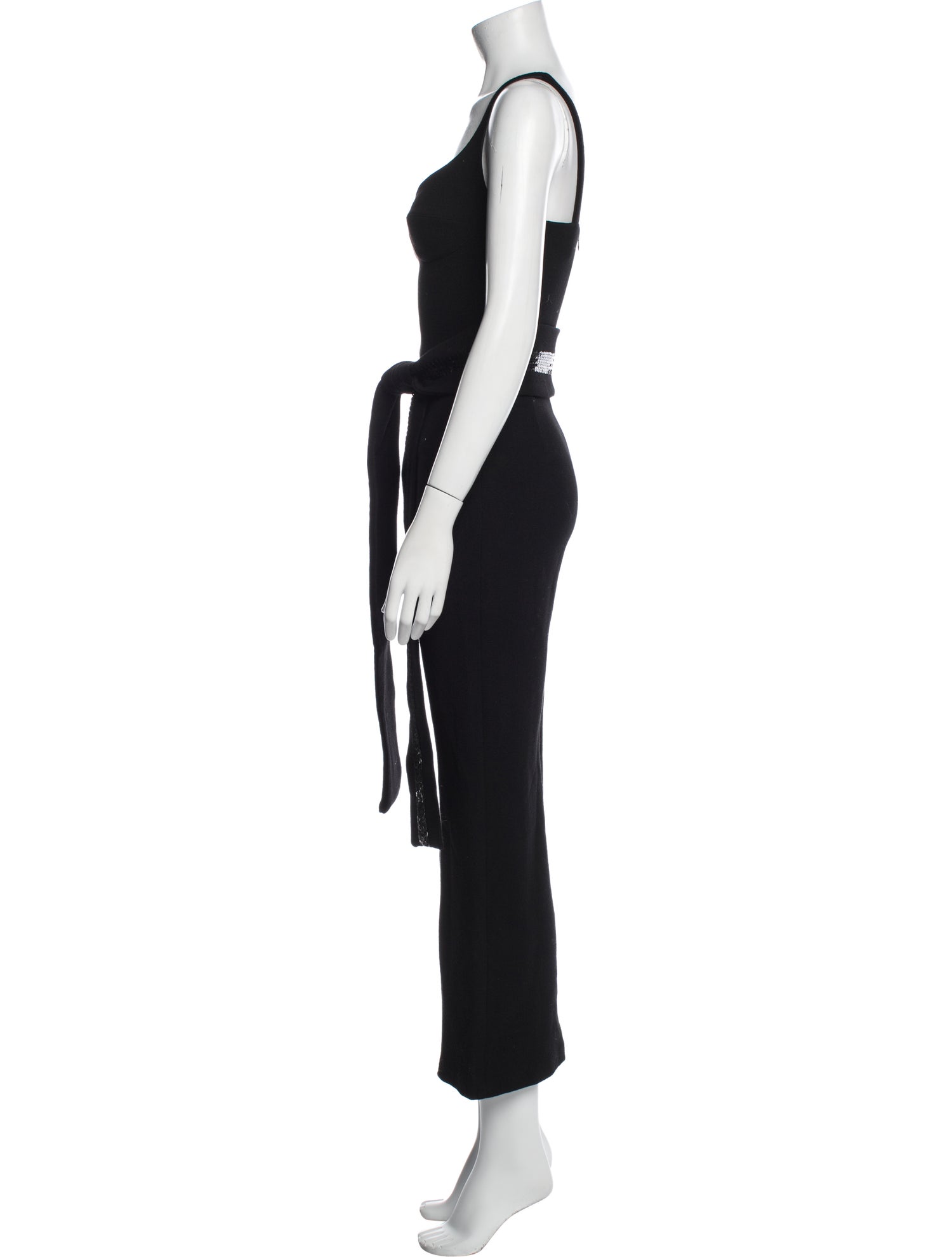 Silvia Tcherassi Wool V-Neck Jumpsuit