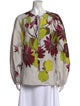 Silvia Tcherassi Silk Floral Print Blouse