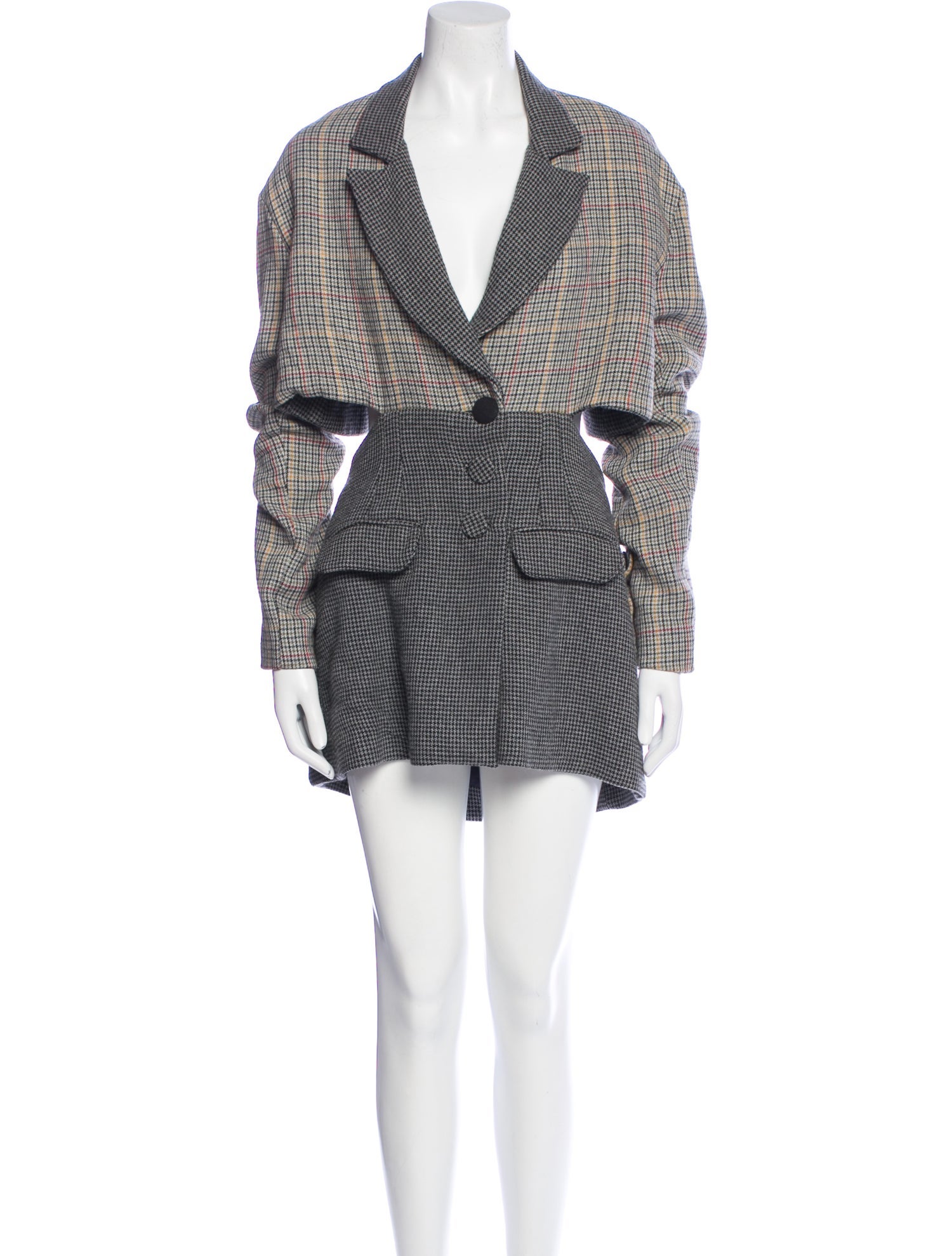 Silvia Tcherassi Plaid Print Mini Dress