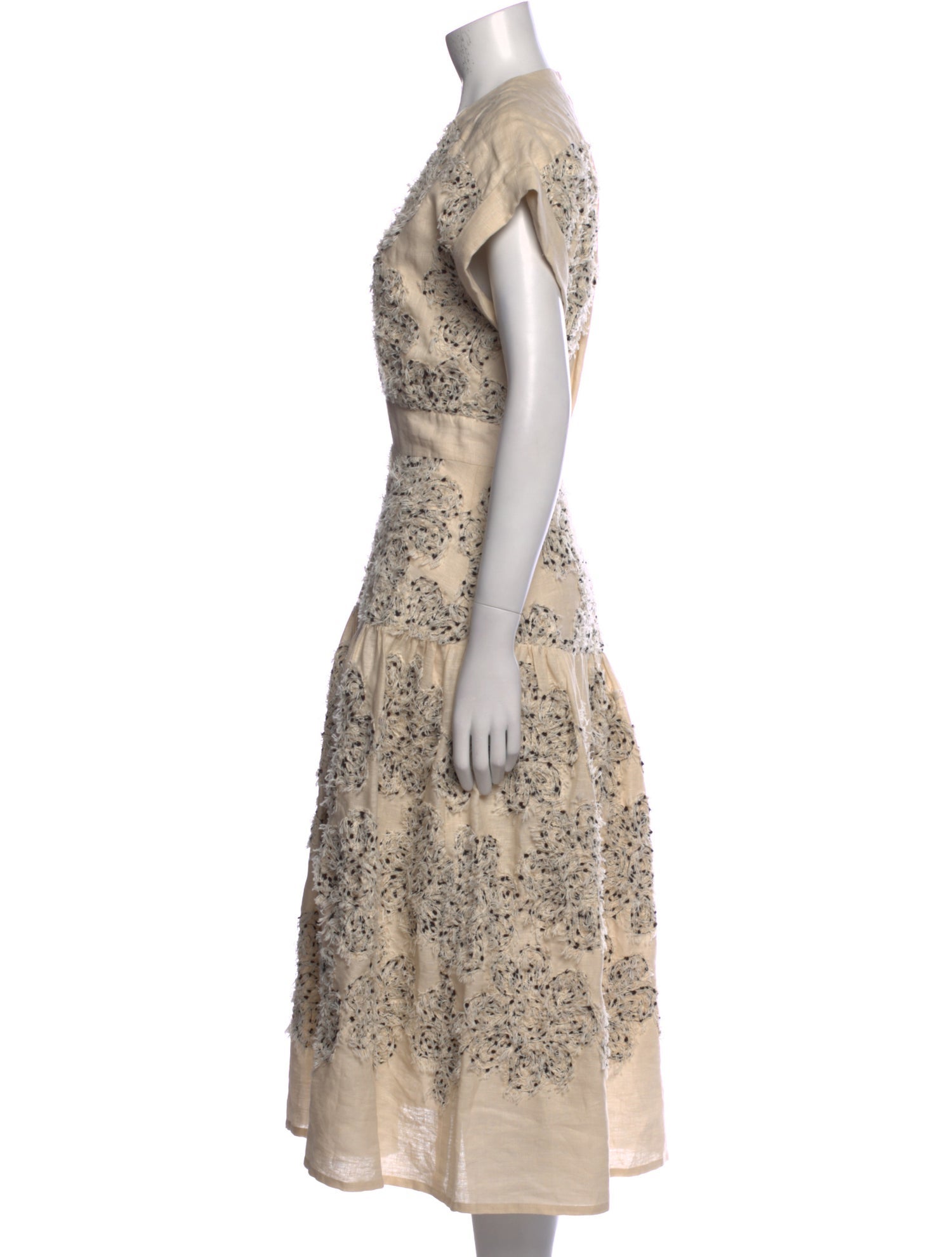 Silvia Tcherassi Lace Pattern Midi Length Dress