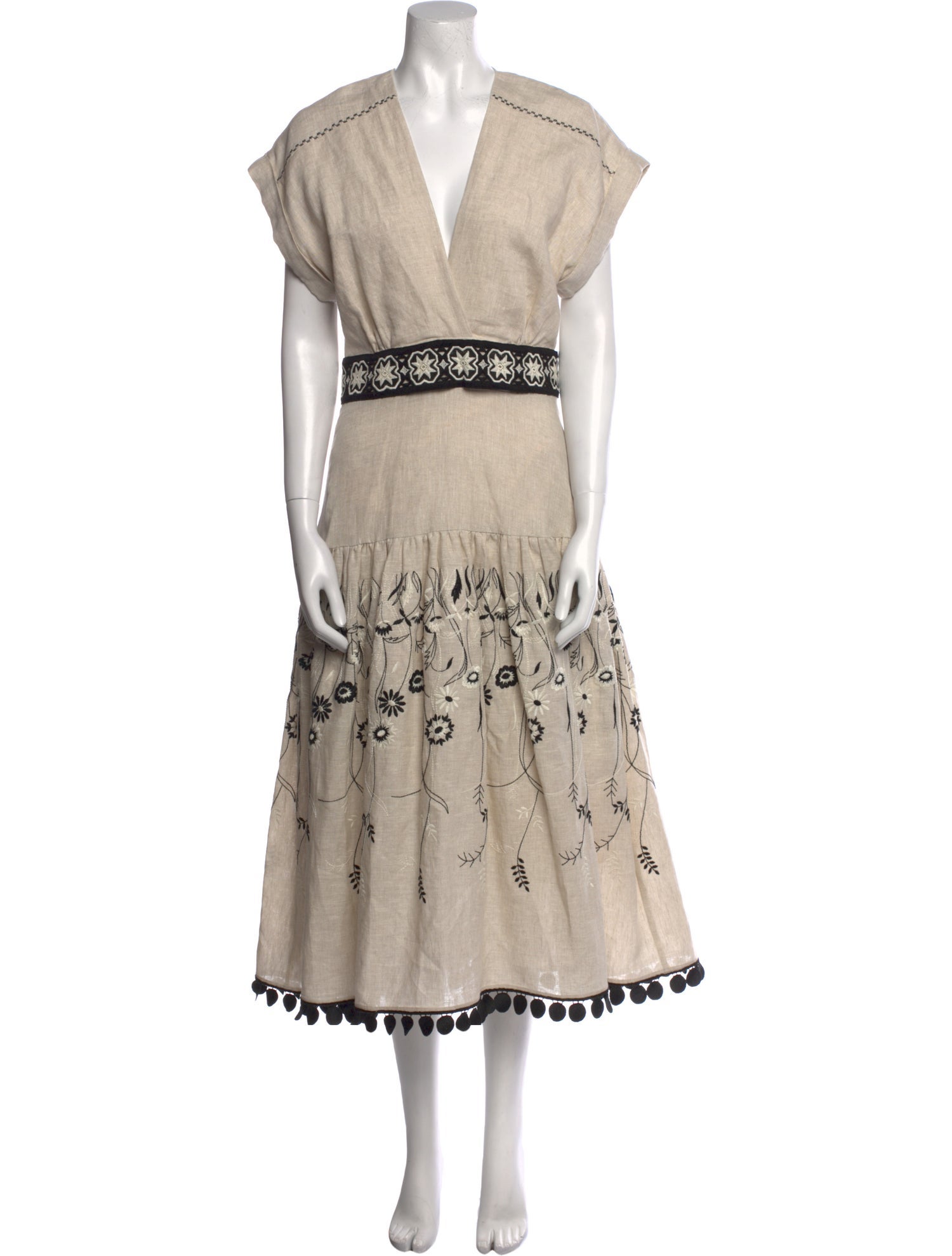 Silvia Tcherassi Linen Midi Length Dress w/ Tags