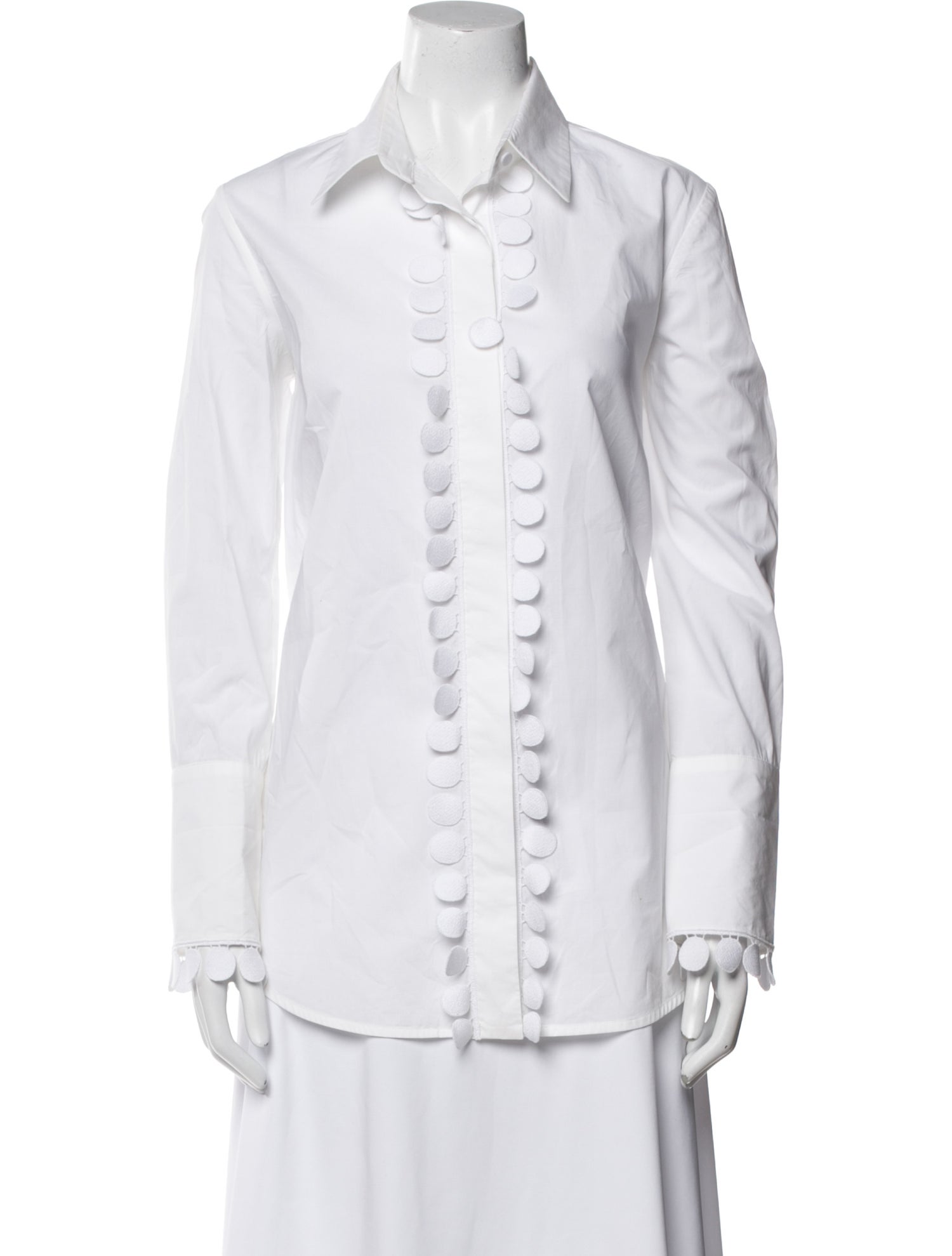 Silvia Tcherassi Long Sleeve Button-Up Top