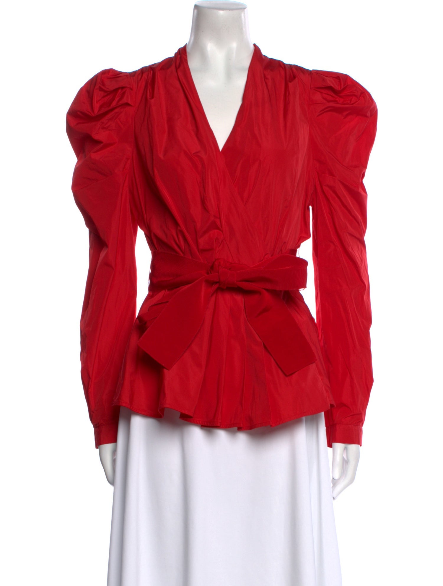 Silvia Tcherassi V-Neck Long Sleeve Blouse