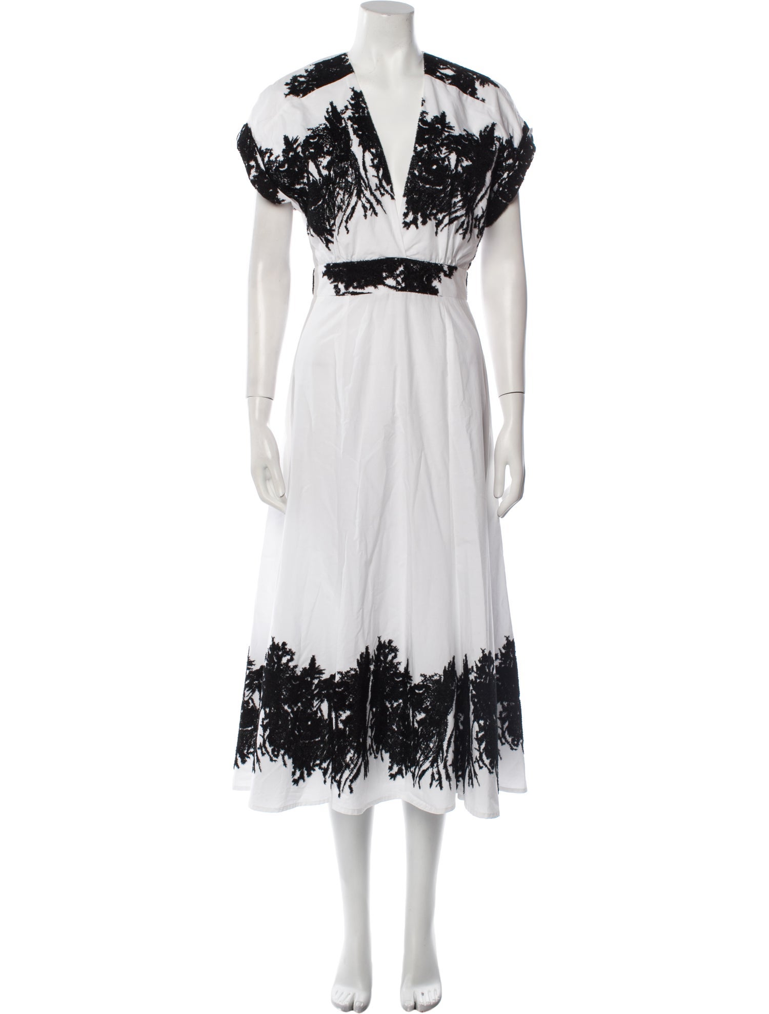 Silvia Tcherassi V-Neck Long Dress