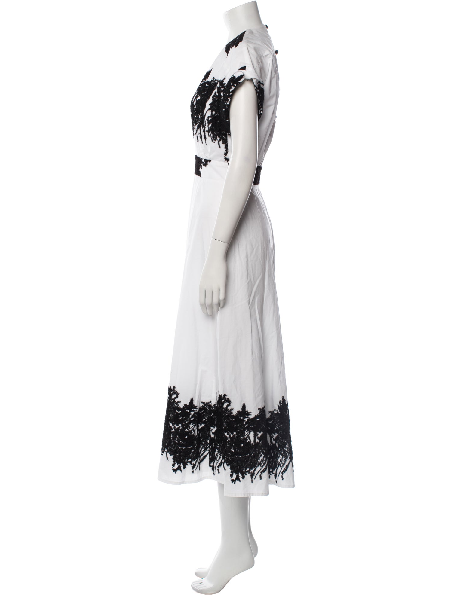 Silvia Tcherassi V-Neck Long Dress