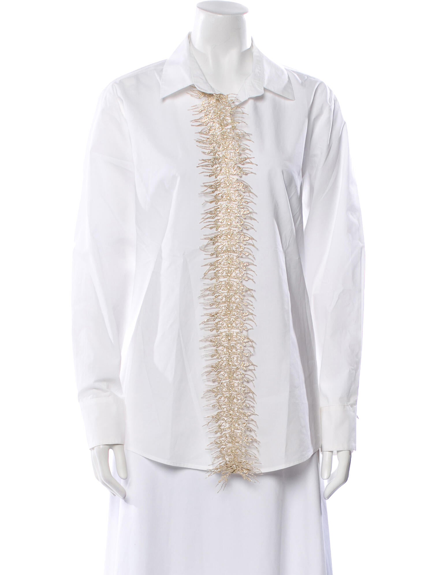 Silvia Tcherassi Long Sleeve Button-Up Top