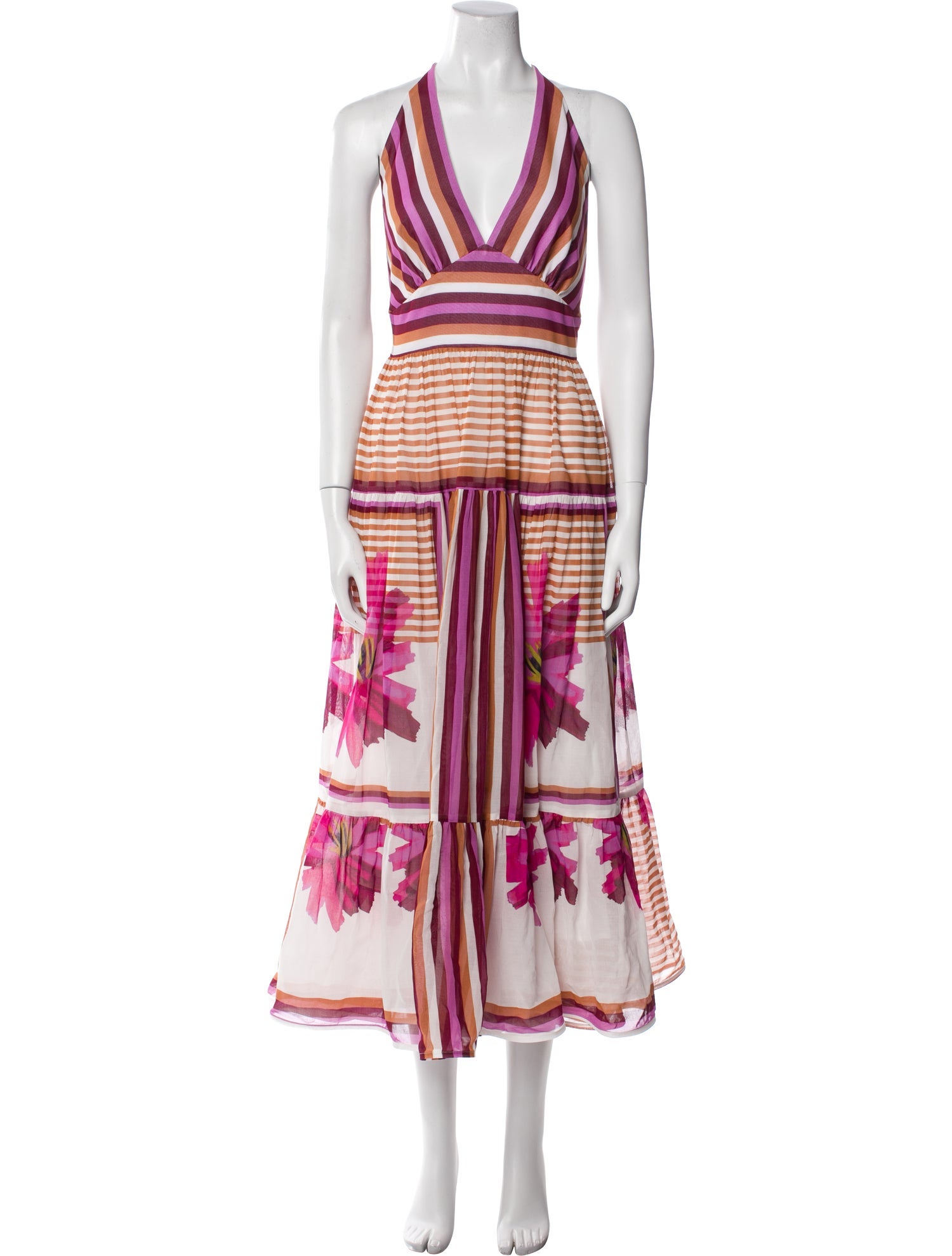 Silvia Tcherassi Striped Long Dress
