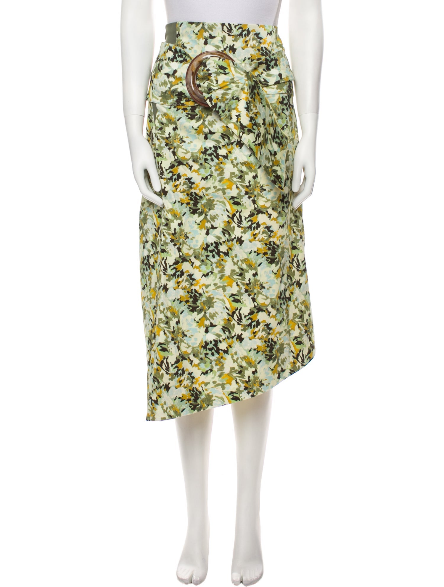 Silvia Tcherassi Floral Print Midi Length Skirt