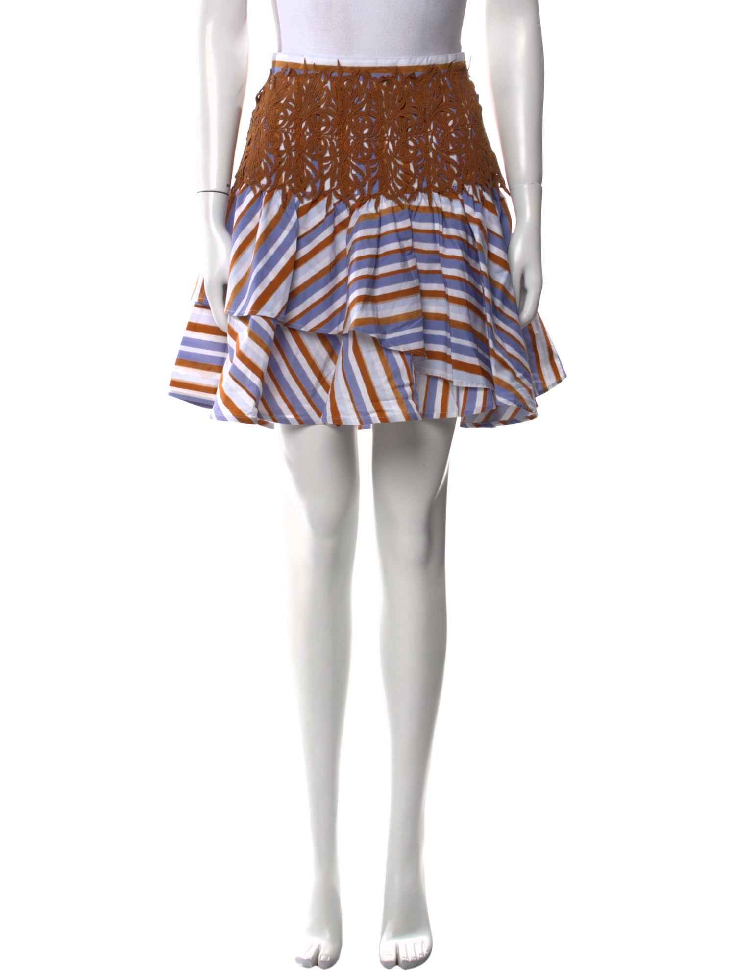 Silvia Tcherassi Striped Mini Skirt