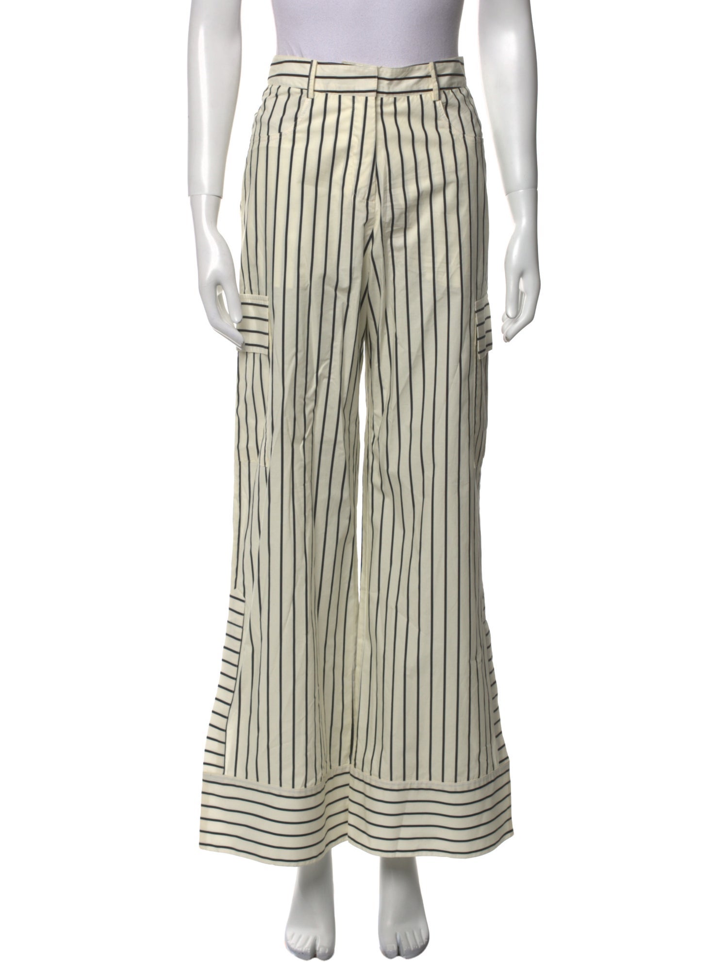 Silvia Tcherassi Striped Wide Leg Pants w/ Tags