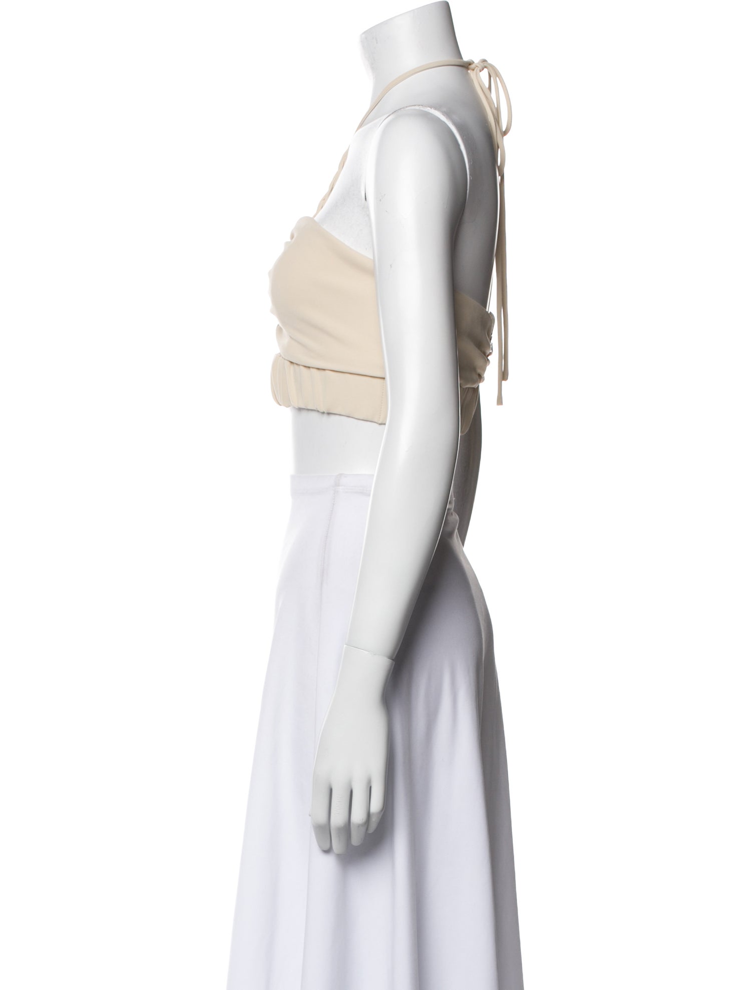 Silvia Tcherassi Strapless Crop Top