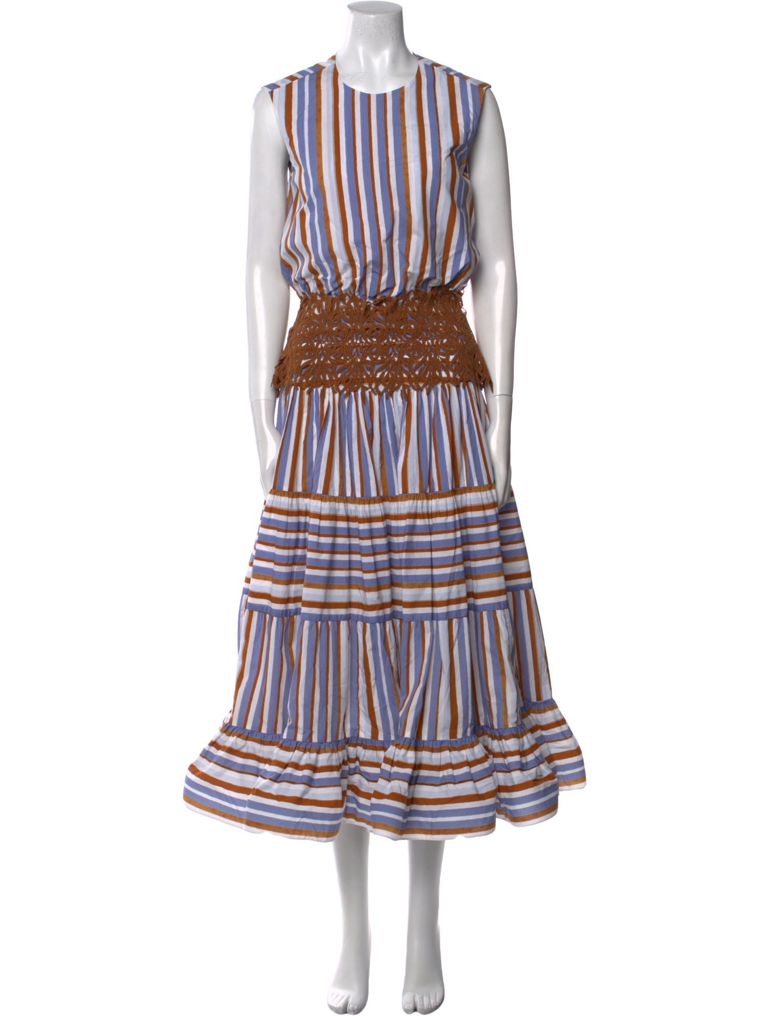 Silvia Tcherassi Striped Long Dress