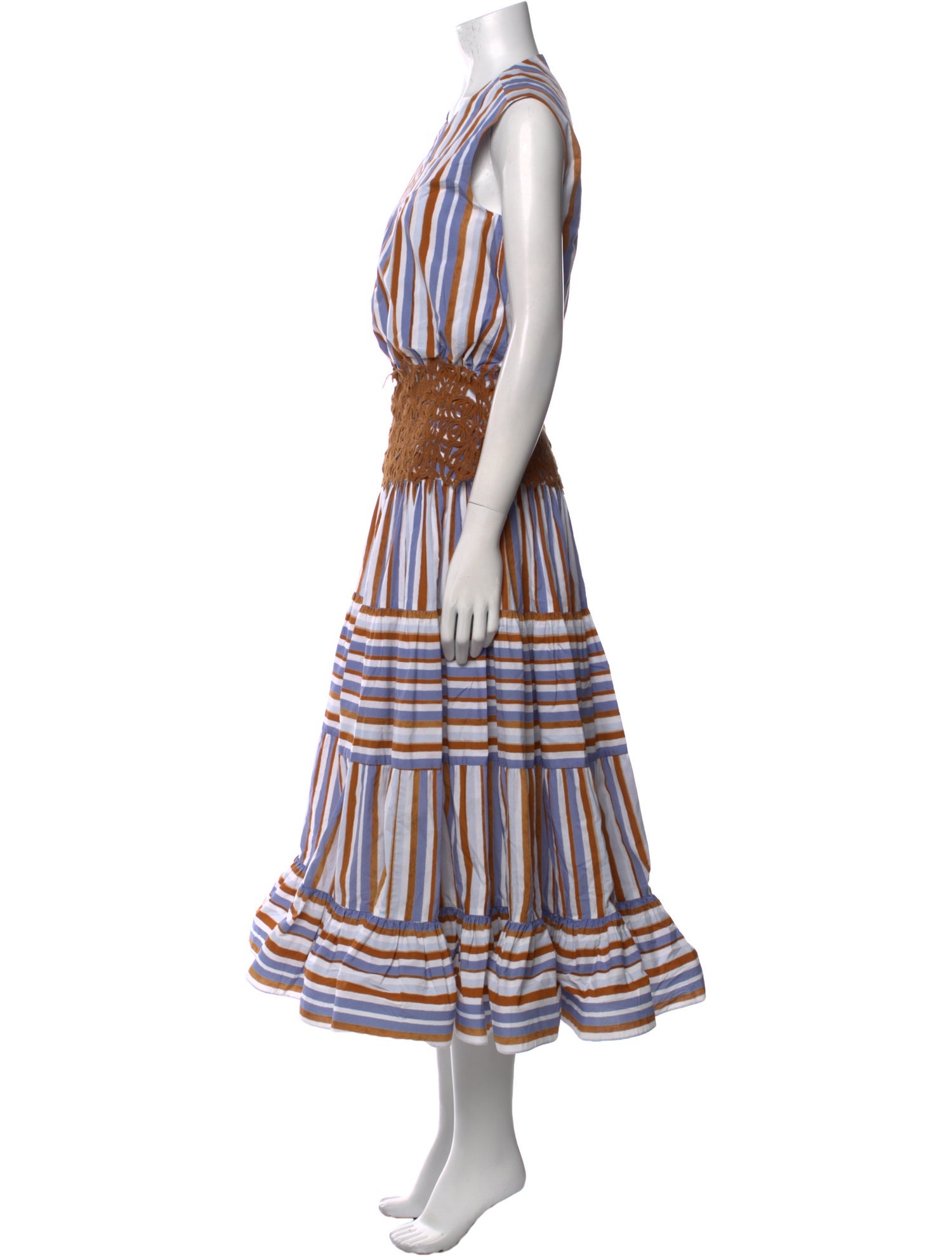 Silvia Tcherassi Striped Long Dress