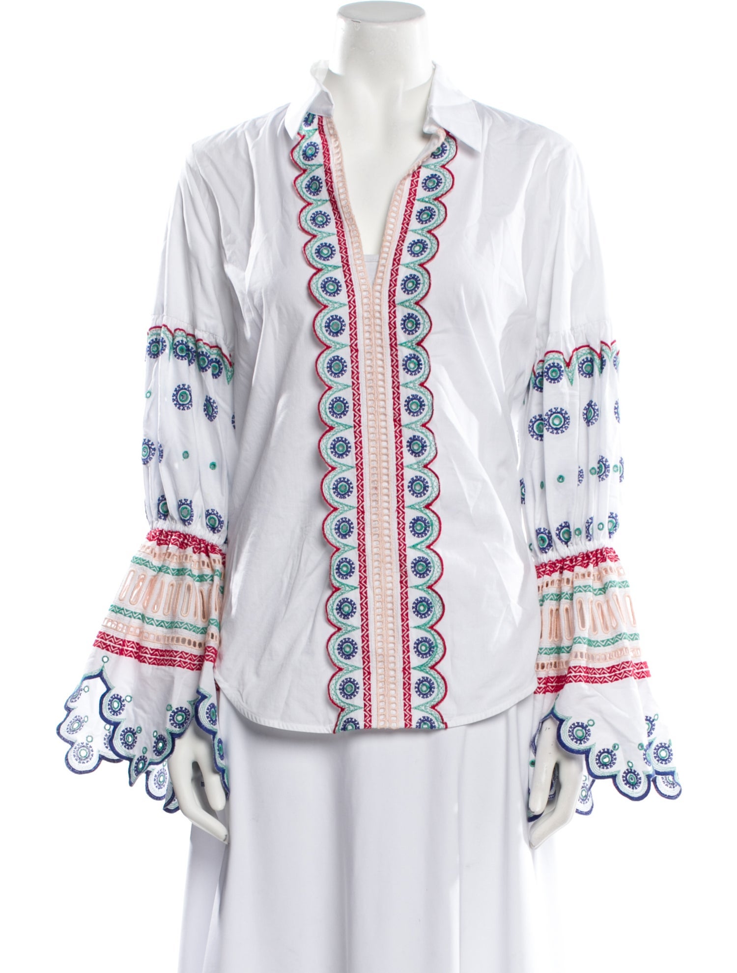 Silvia Tcherassi Printed V-Neck Tunic