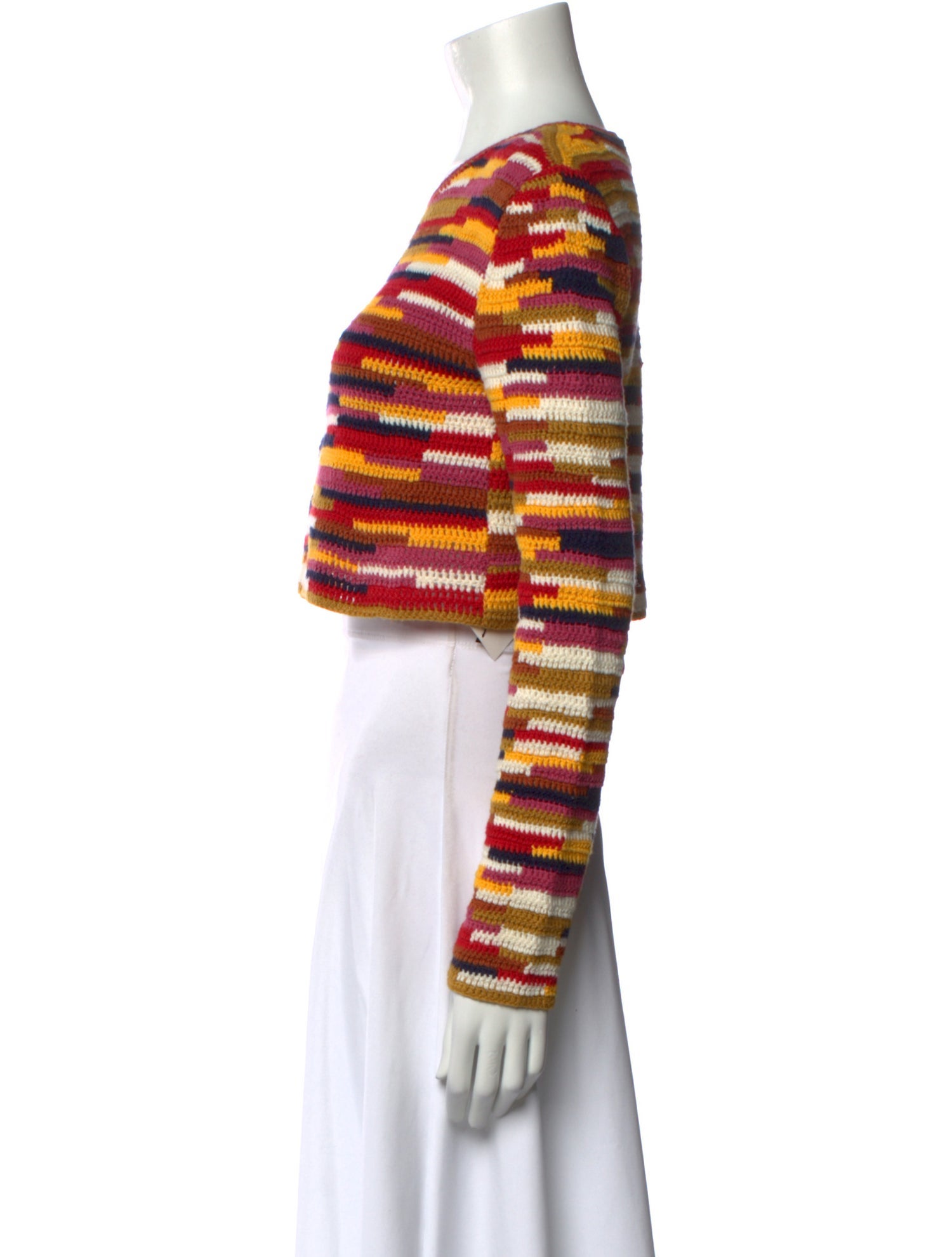 Silvia Tcherassi Striped Scoop Neck Sweater