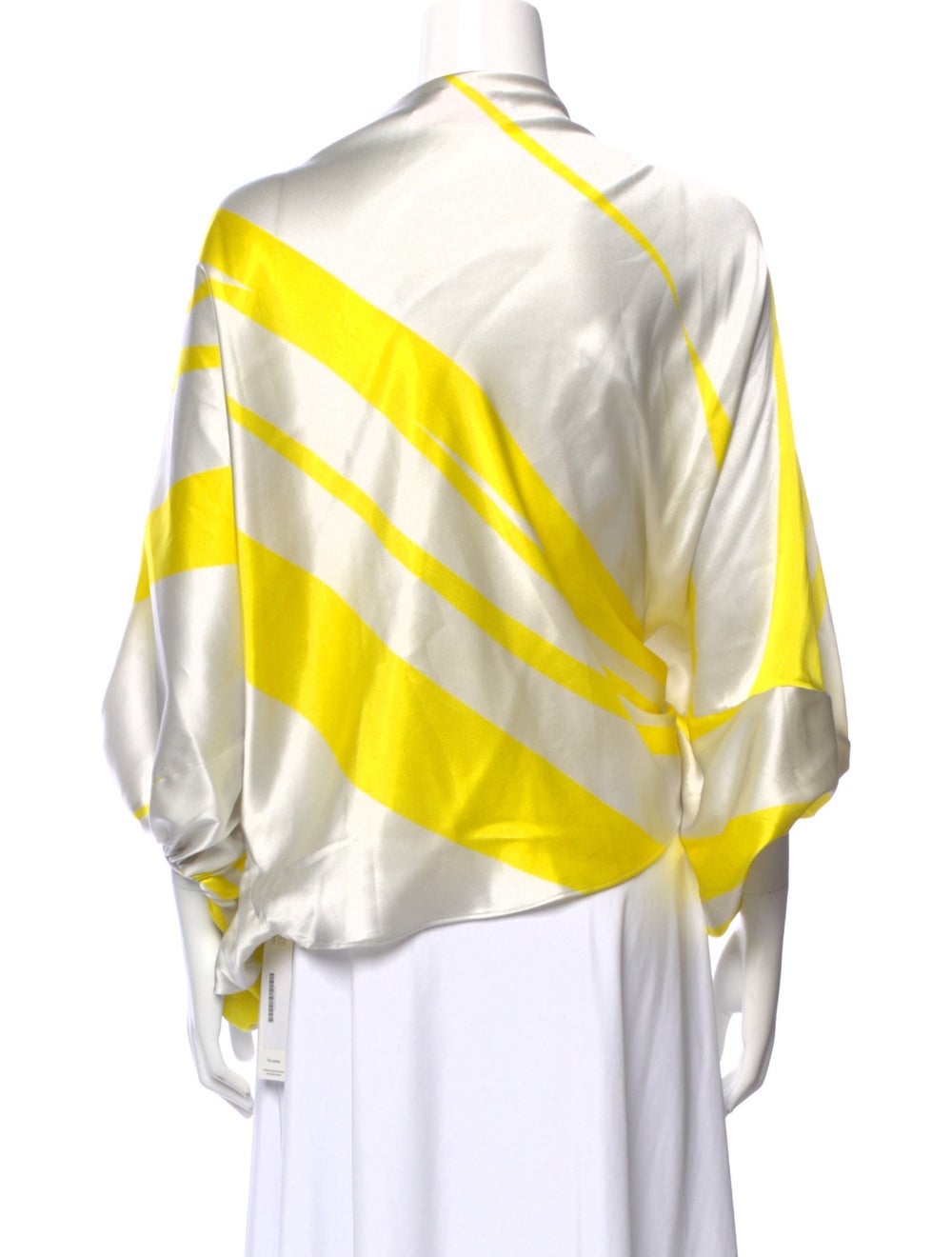 Silvia Tcherassi Silk Colorblock Pattern Blouse - image 3
