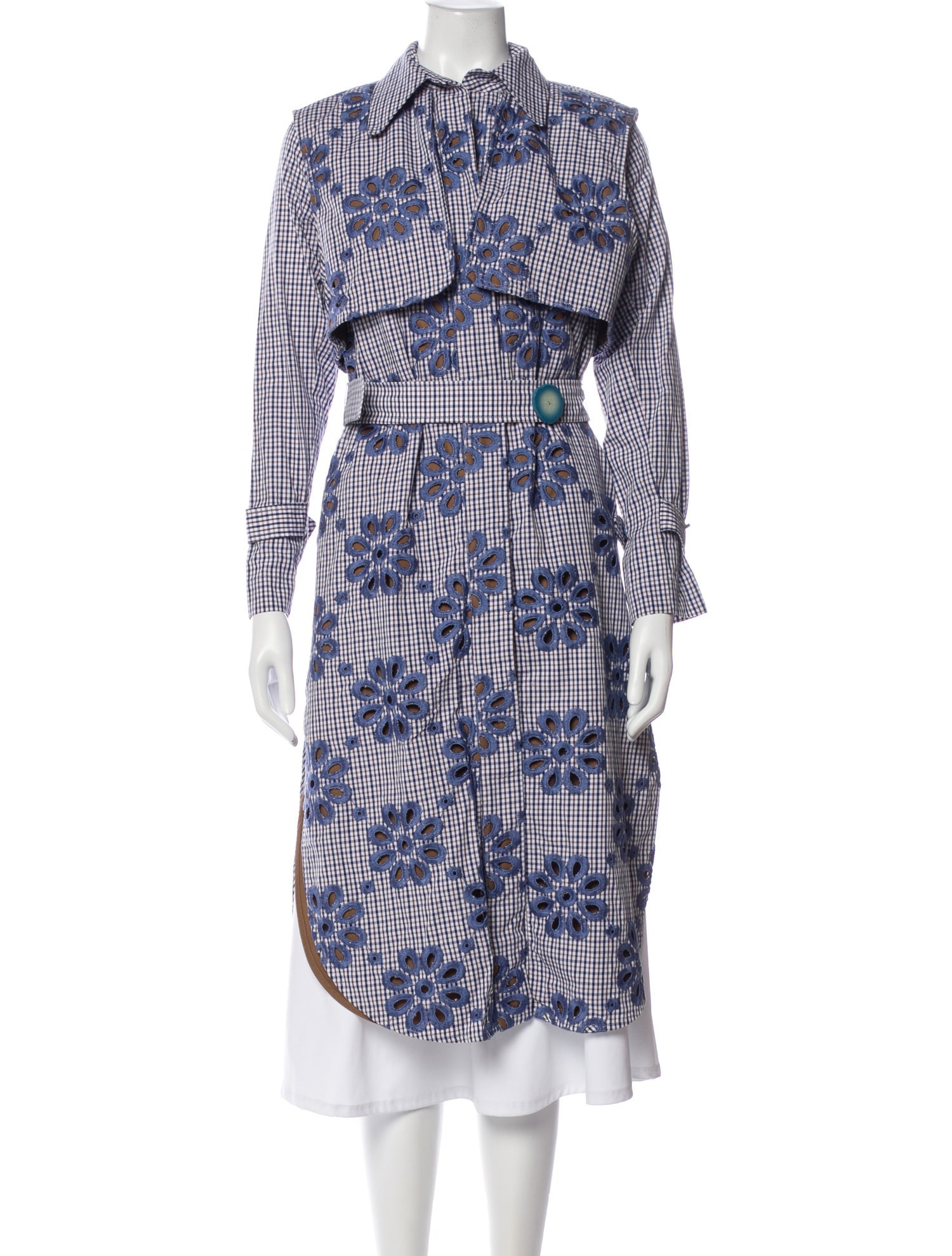 Silvia Tcherassi Printed Trench Coat w/ Tags