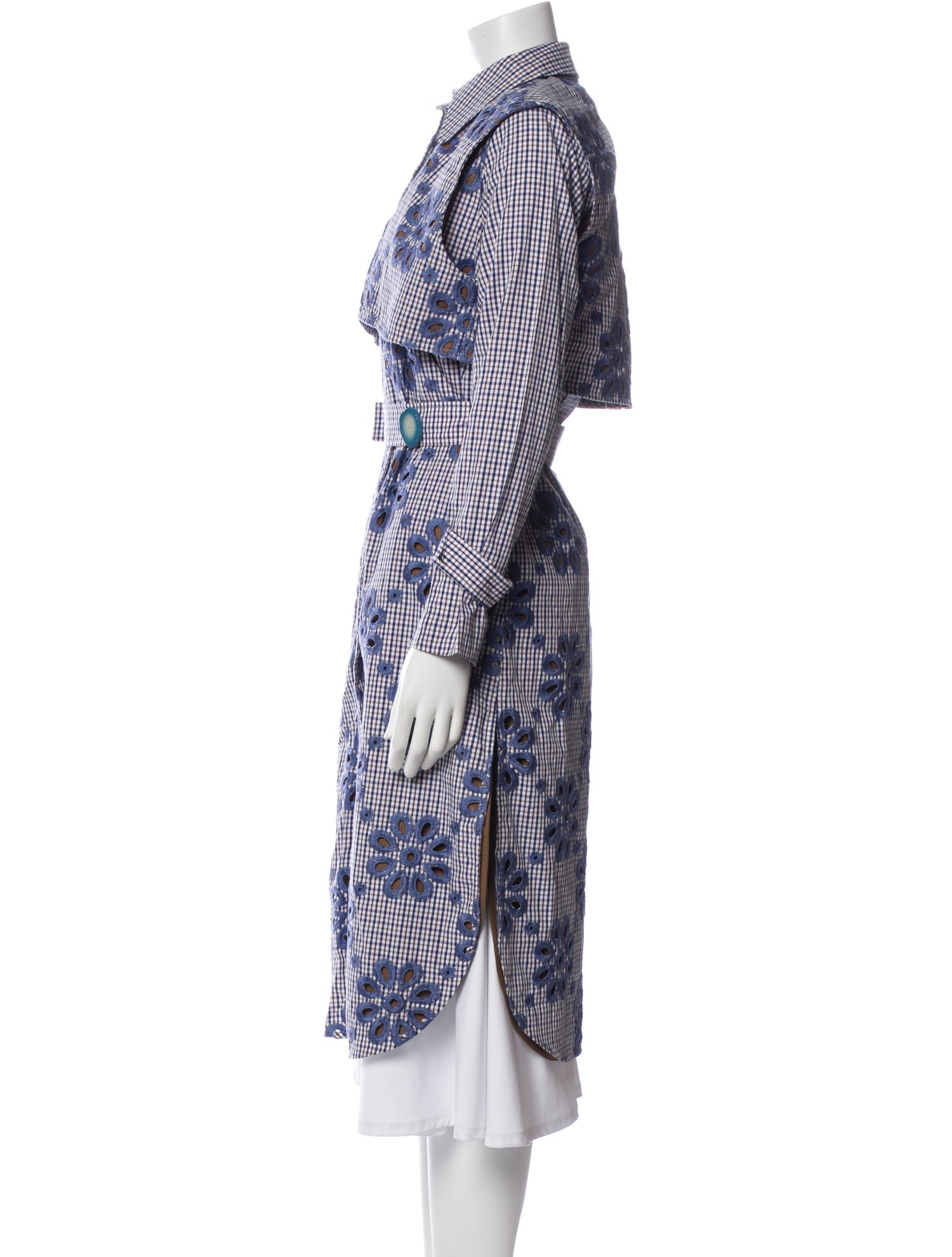 Silvia Tcherassi Printed Trench Coat w/ Tags