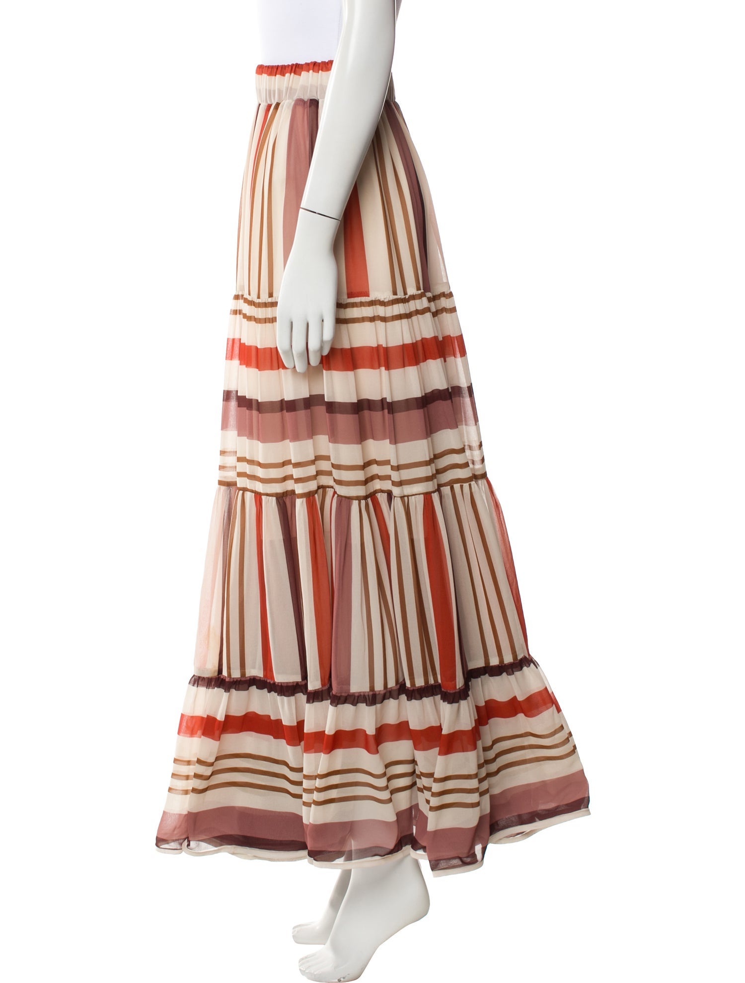 Silvia Tcherassi Striped Long Skirt