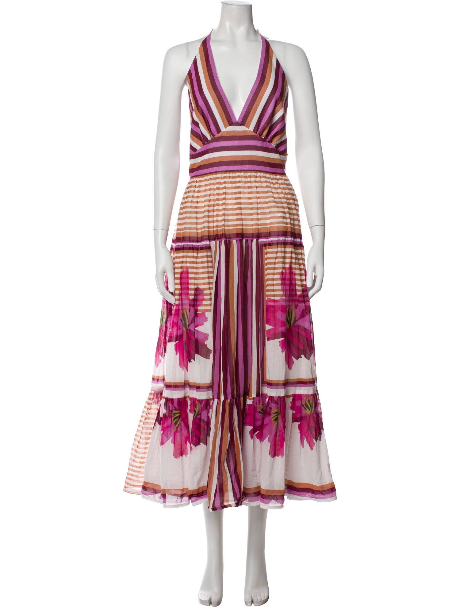 Silvia Tcherassi Striped Long Dress