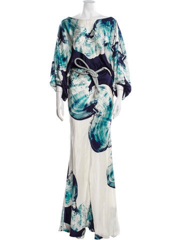 Pre-owned Silvia Tcherassi Printed Long Dress