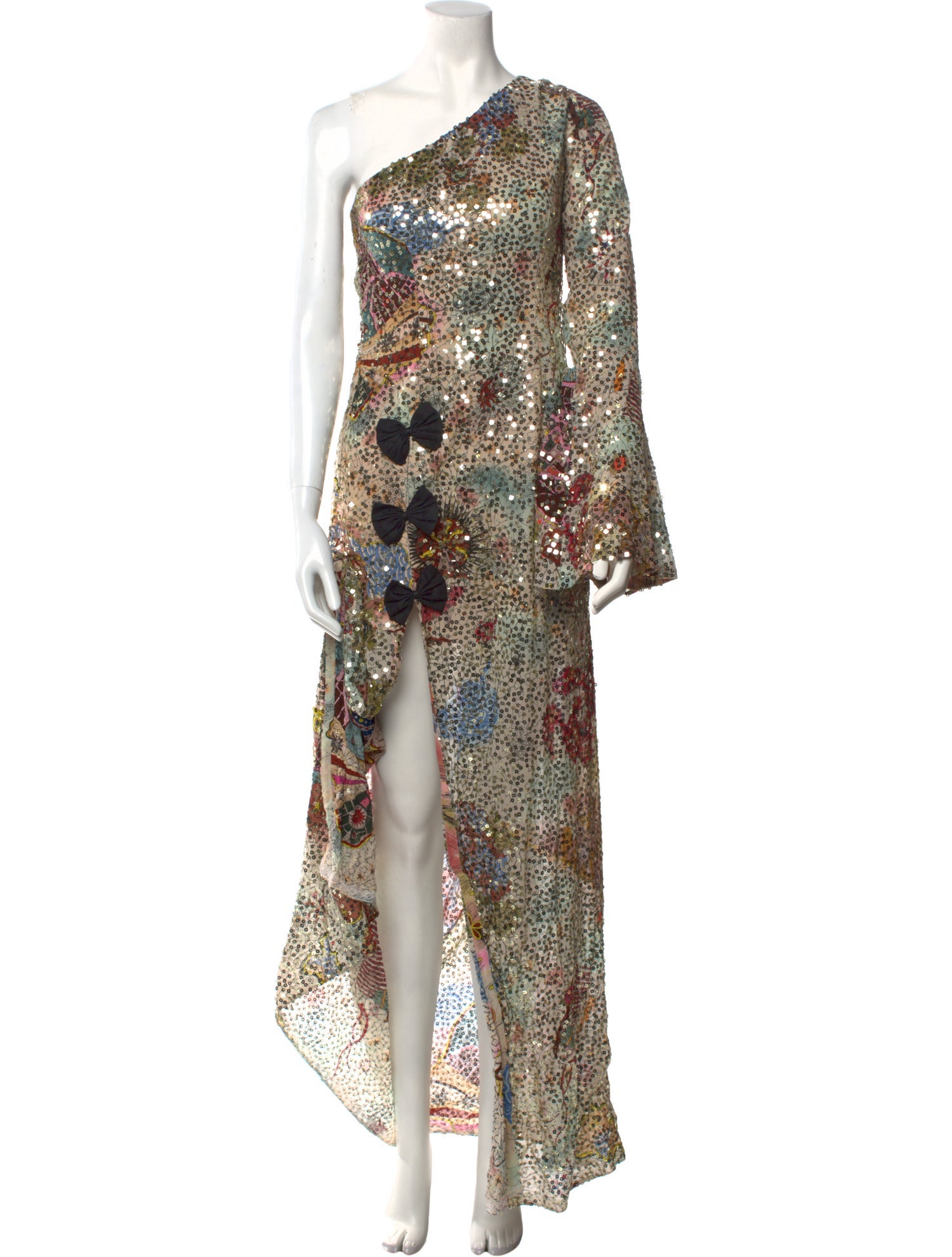 Aisha Rao Floral Print Long Dress