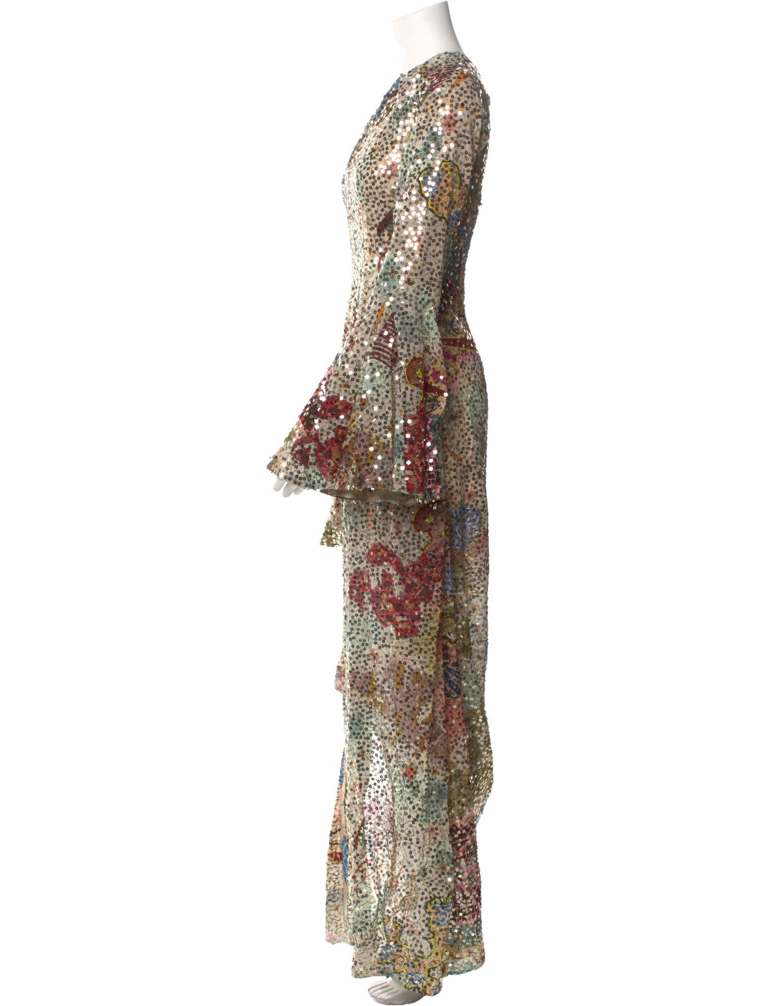 Aisha Rao Floral Print Long Dress