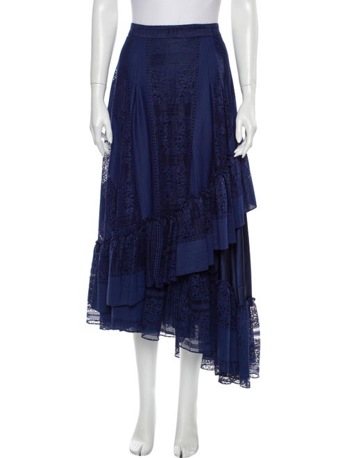 Alejandra Alonso Rojas Midi Length Skirt Blue