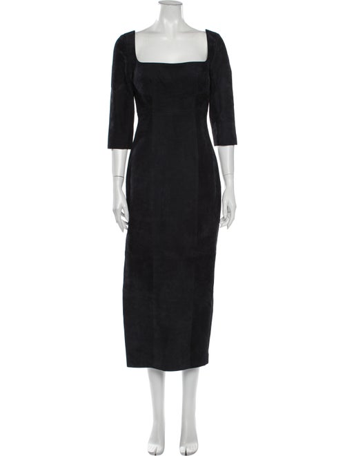 Alejandra Alonso Rojas Square Neckline Long Dress