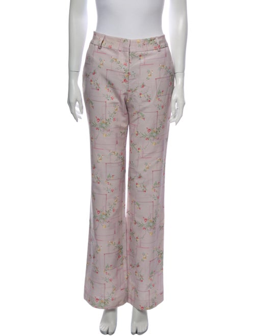 Alejandra Alonso Rojas Floral Print Wide Leg Pants