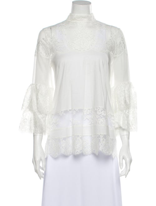 Alejandra Alonso Rojas Mock Neck Three-Quarter Sle