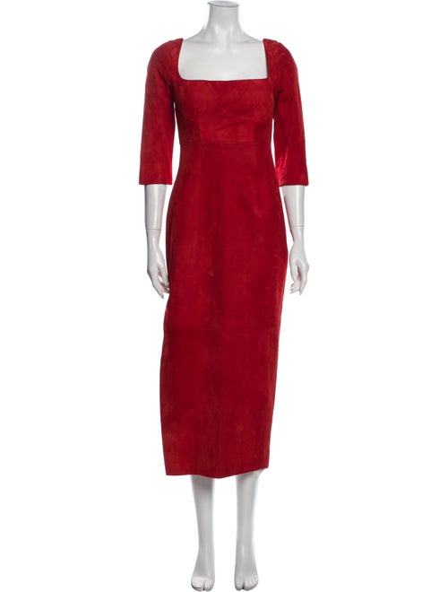 Alejandra Alonso Rojas Square Neckline Long Dress