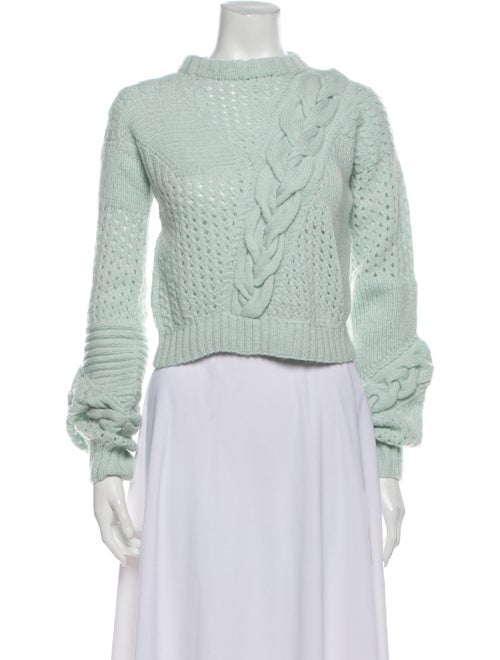 Alejandra Alonso Rojas Mock Neck Sweater Blue