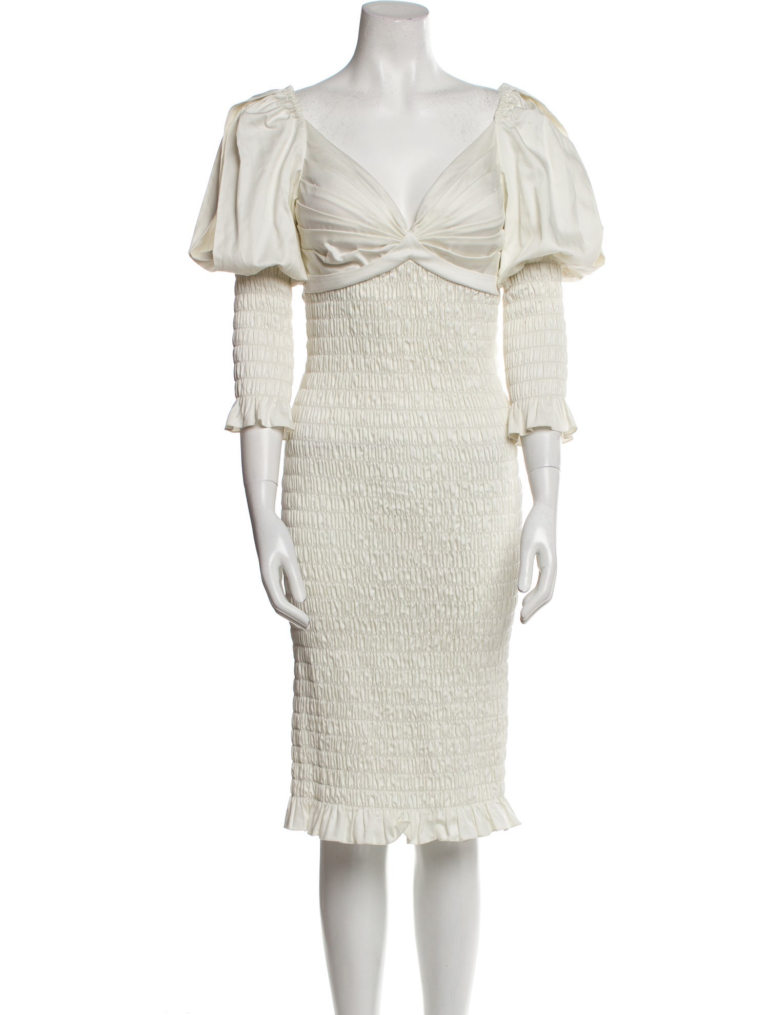 Alejandra Alonso Rojas V-Neck Midi Length Dress w/ Tags