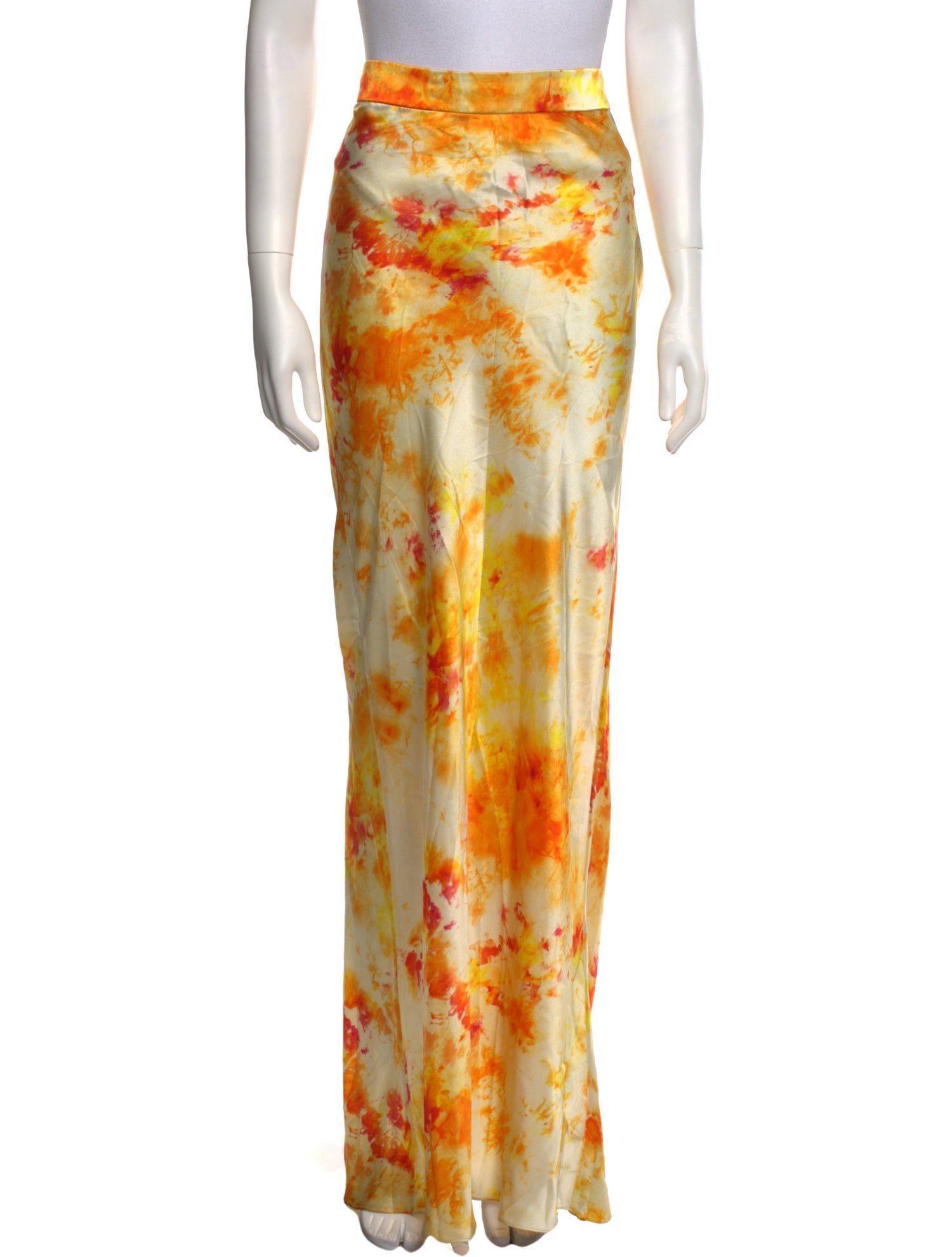 Alejandra Alonso Rojas Silk Long Skirt