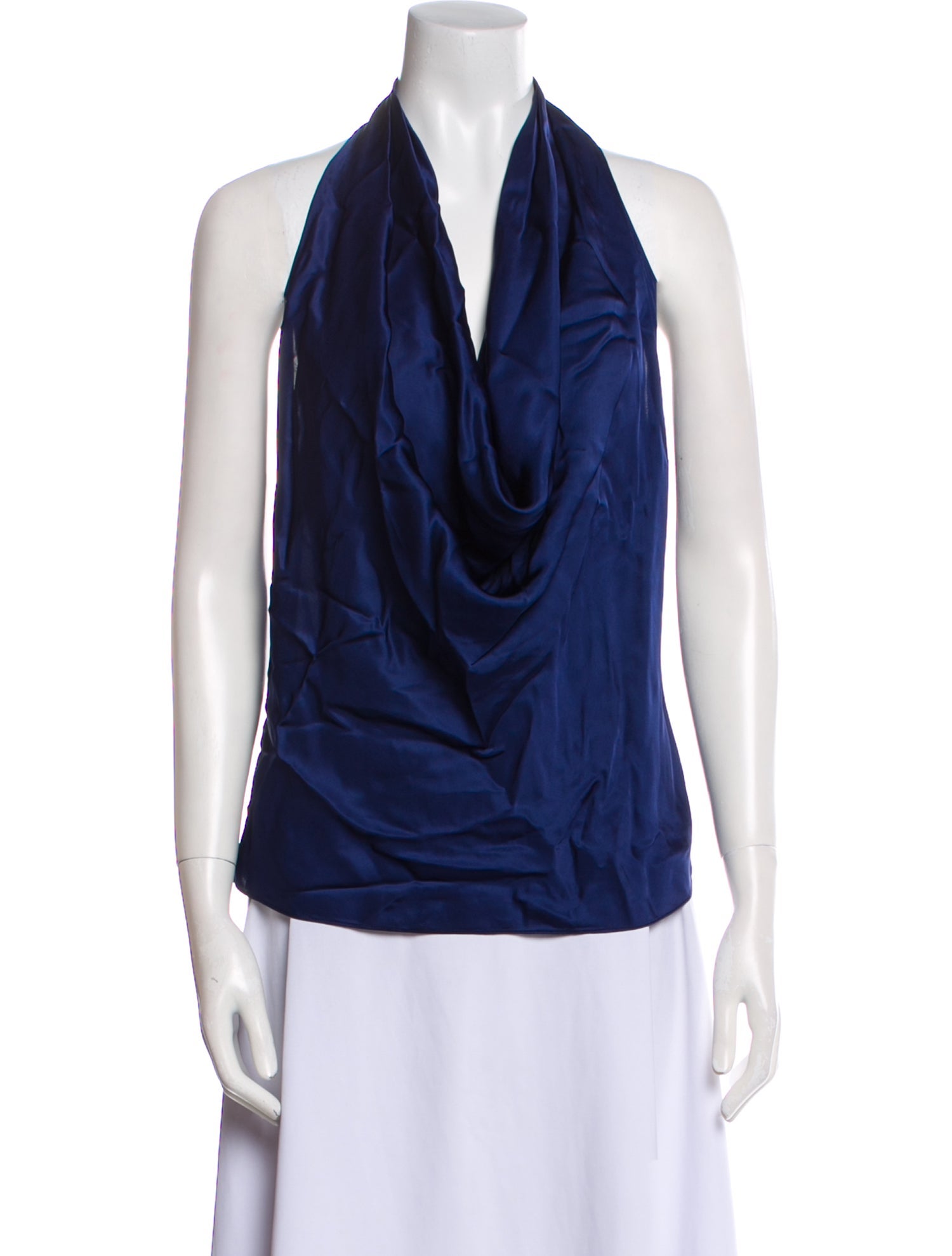 Alejandra Alonso Rojas Cowl Neck Sleeveless Top