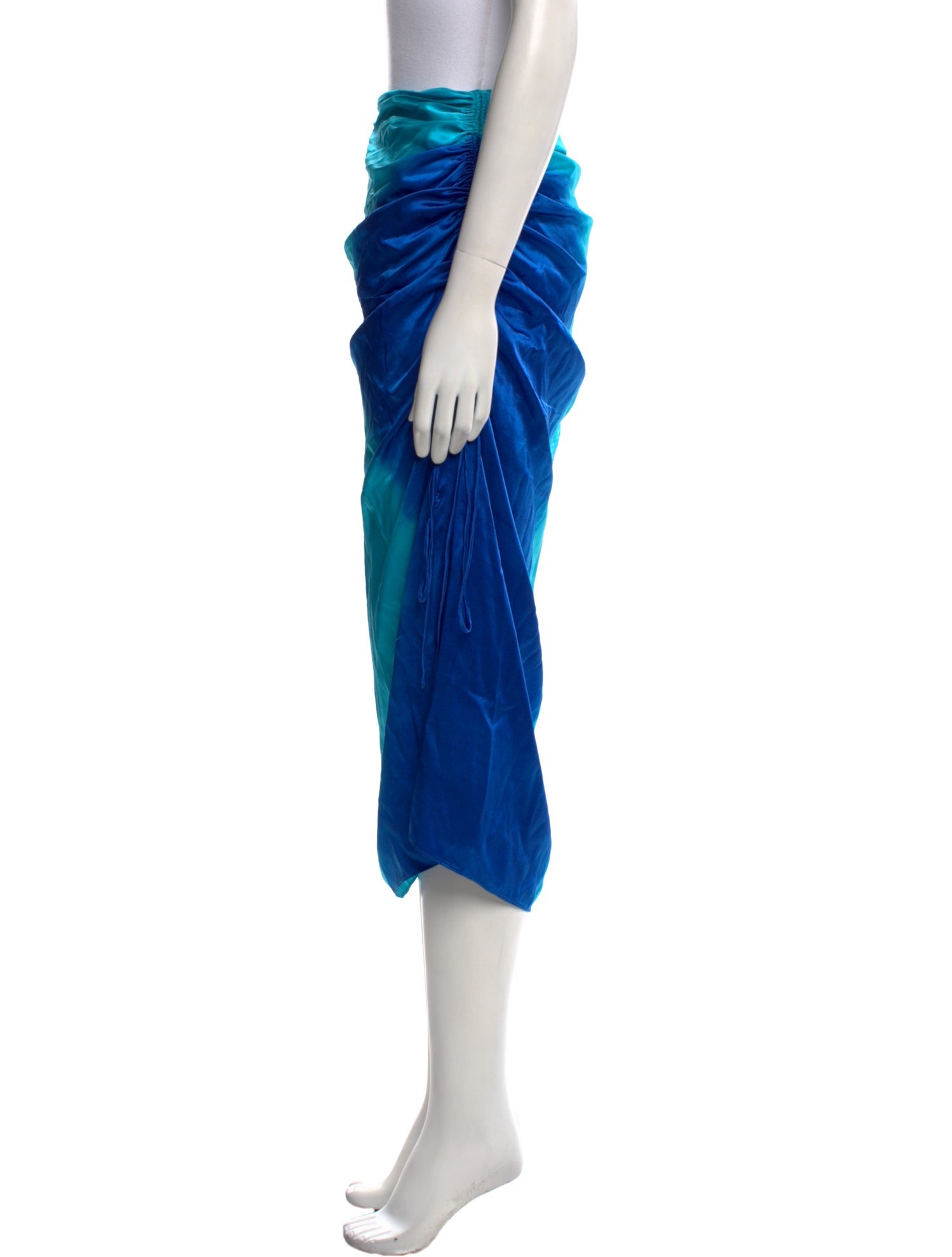 Alejandra Alonso Rojas Silk Midi Length Skirt