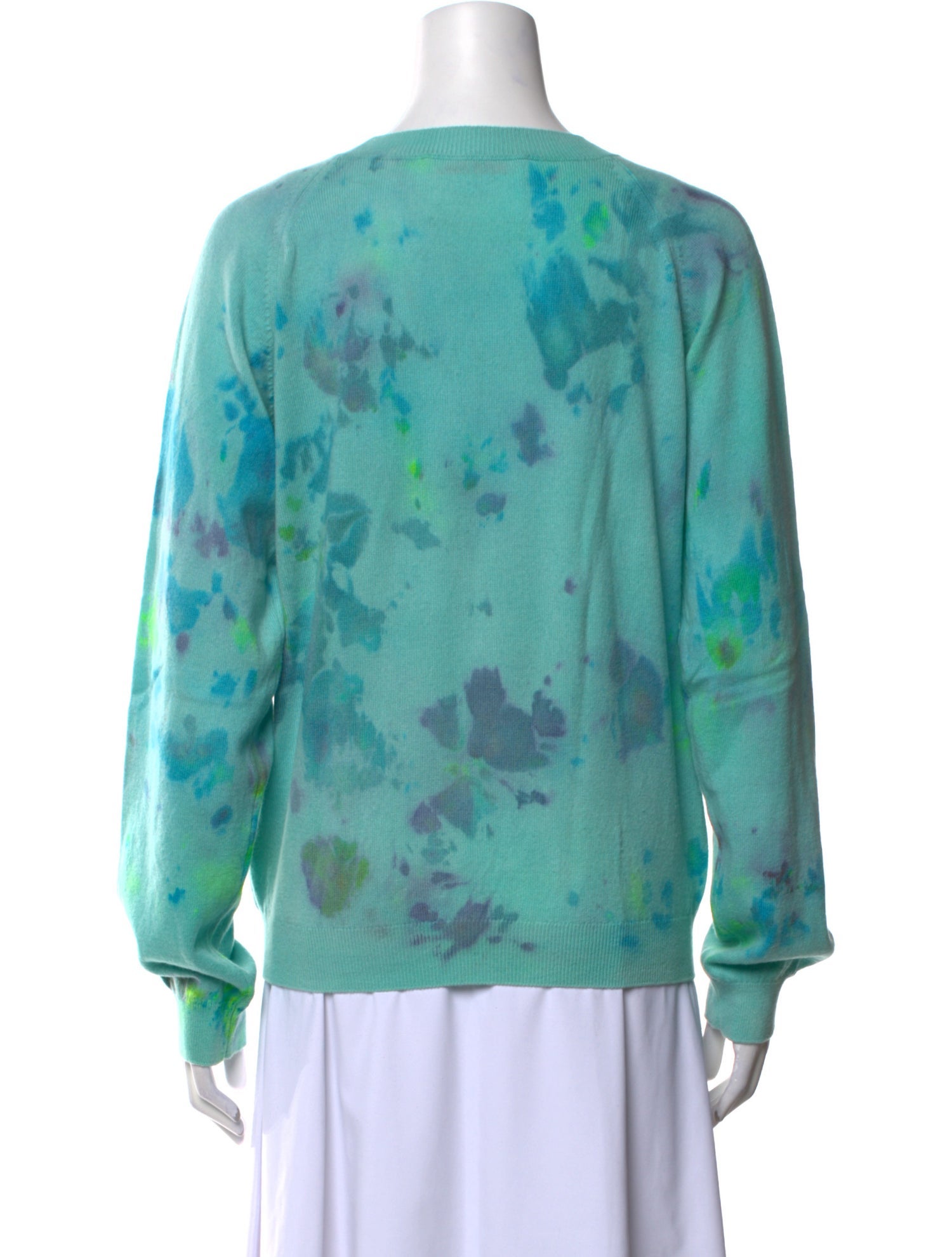 Alejandra Alonso Rojas Cashmere Tie-Dye Print Sweater