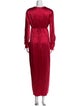 Alejandra Alonso Rojas V-Neck Long Dress