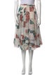 Alejandra Alonso Rojas Floral Print Midi Length Skirt