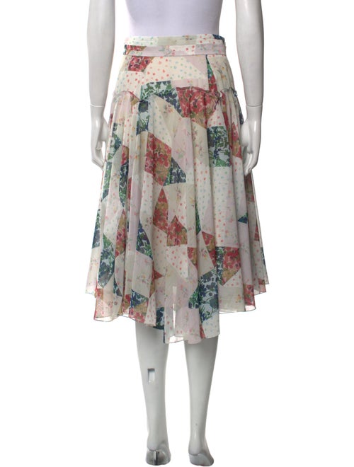 Alejandra Alonso Rojas Floral Print Midi Length Skirt