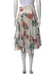 Alejandra Alonso Rojas Floral Print Midi Length Skirt