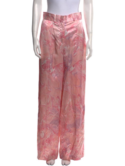 Alejandra Alonso Rojas Silk Wide Leg Pants